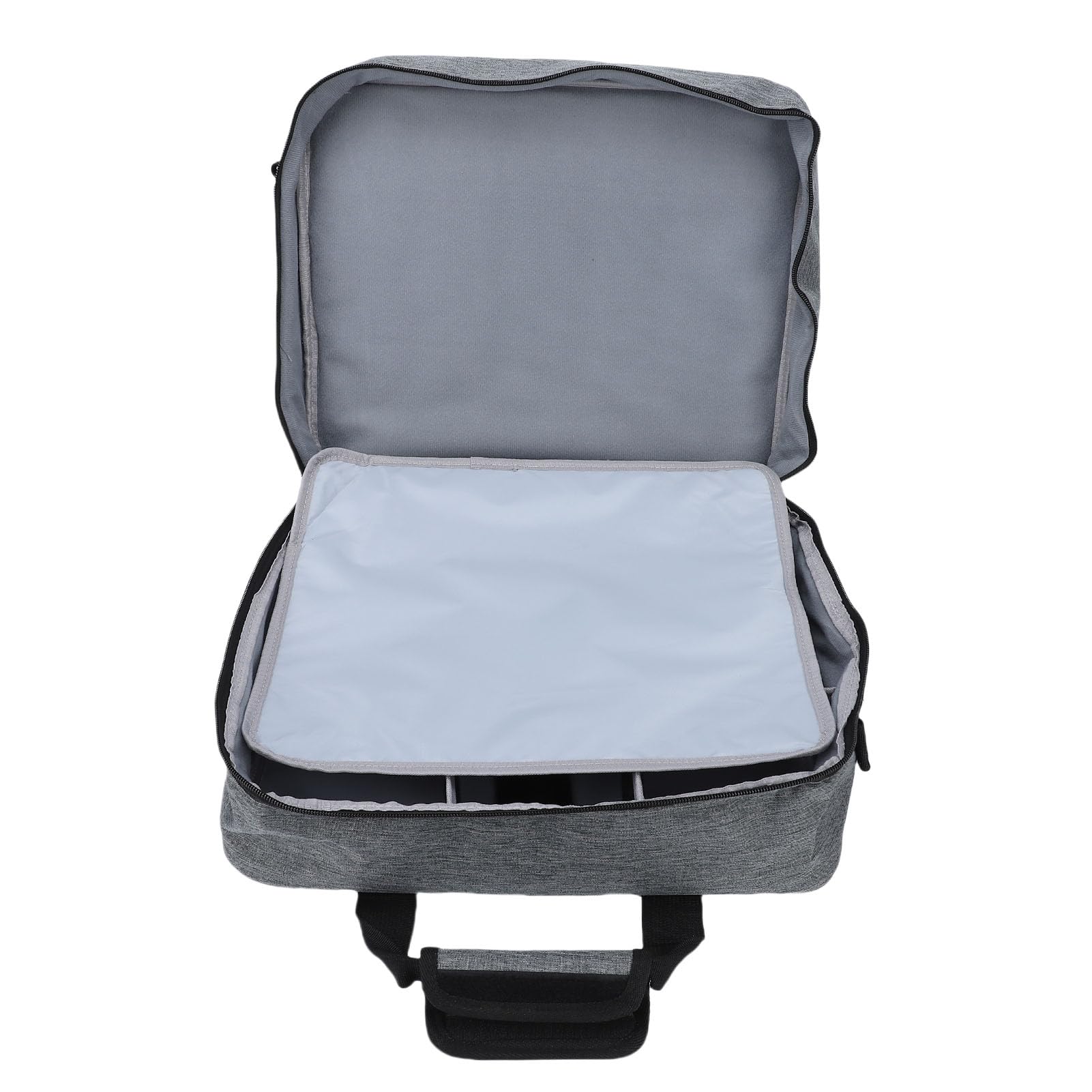 DJ Mixer Bag Funda Protectora Acolchada para Podcasters Músicos con Divisores Personalizables, para Viajes de Conciertos de Estudio, Poliéster 15.5x13x3.5in