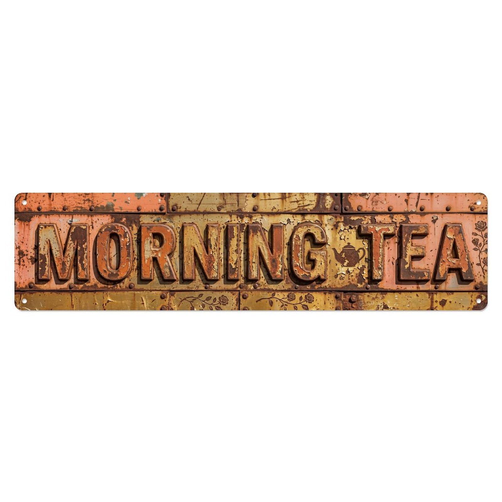 Morning Tea Retro Decor Metal Tin Sign