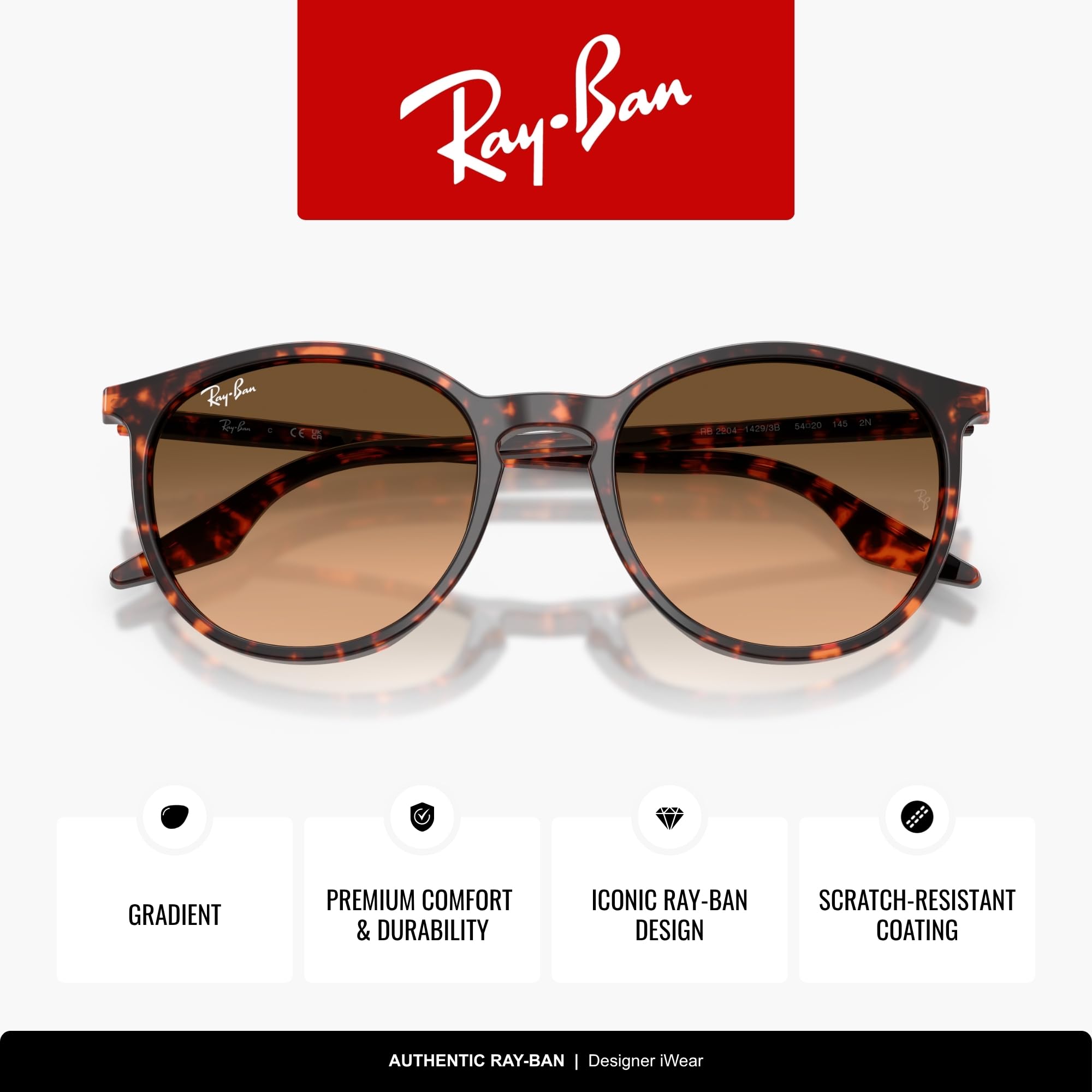 Ray-Ban Unisex Rb2204 Modern