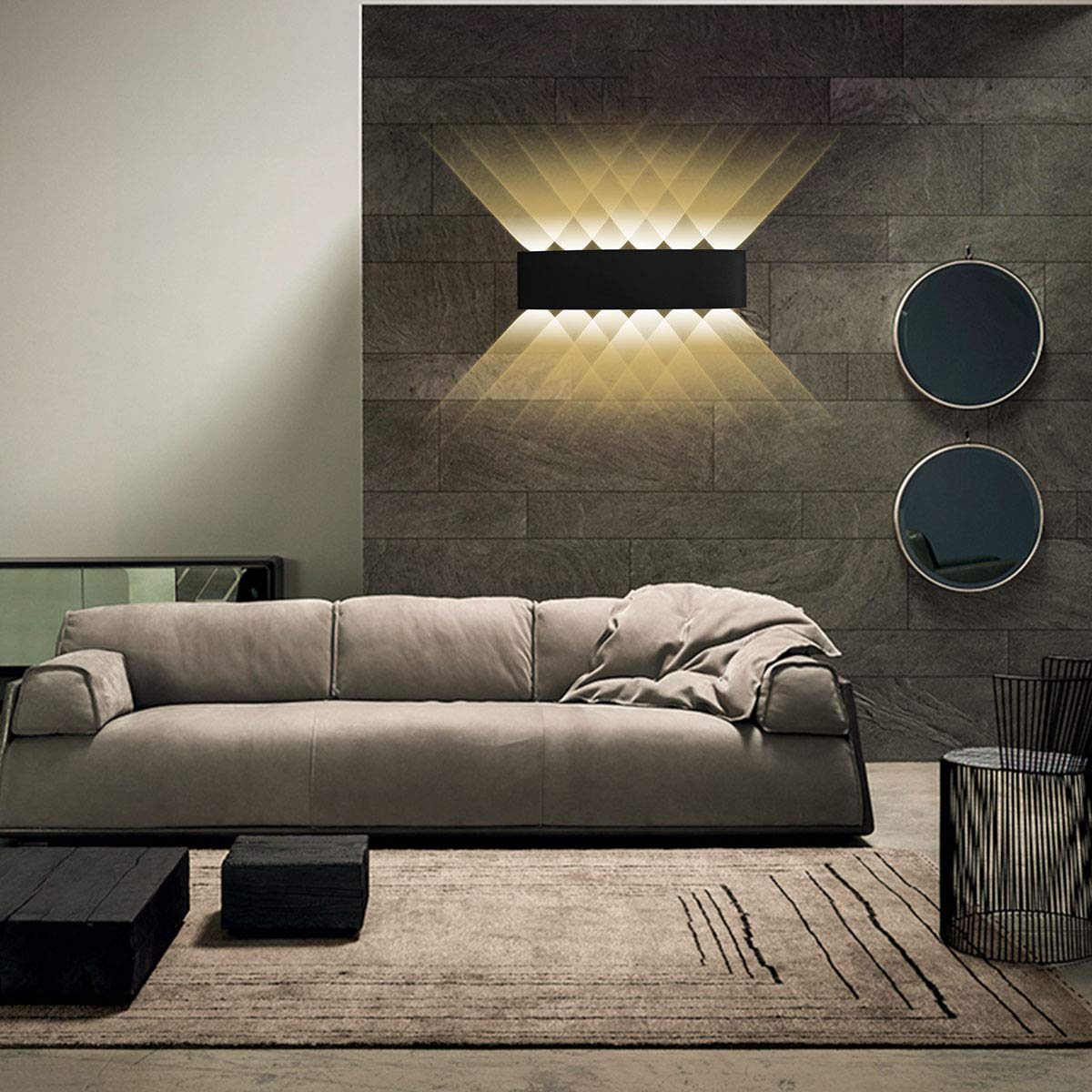 12W Moderno Applique da Parete LED Lampada da Parete Interno Esterno