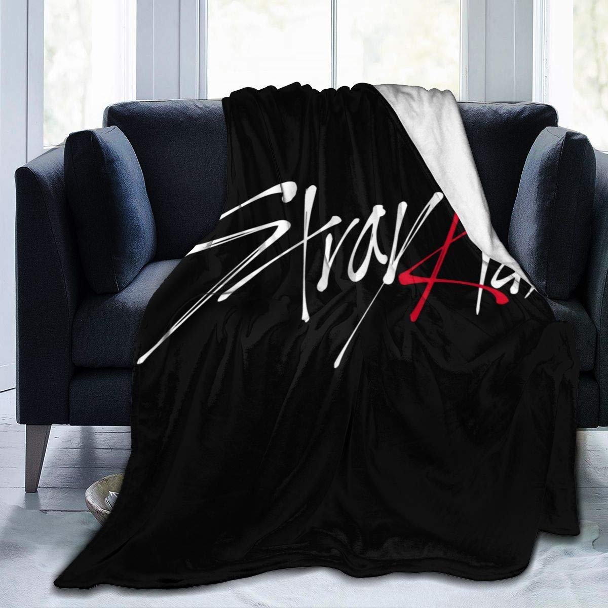 YINGD Soft And Warm Blanket Stray Kids Ultra-Soft Micro Fleece Blanket for Bed Car Camp Couch Fur Plush Throw Blankets for Suitable for 200CM X 150CM