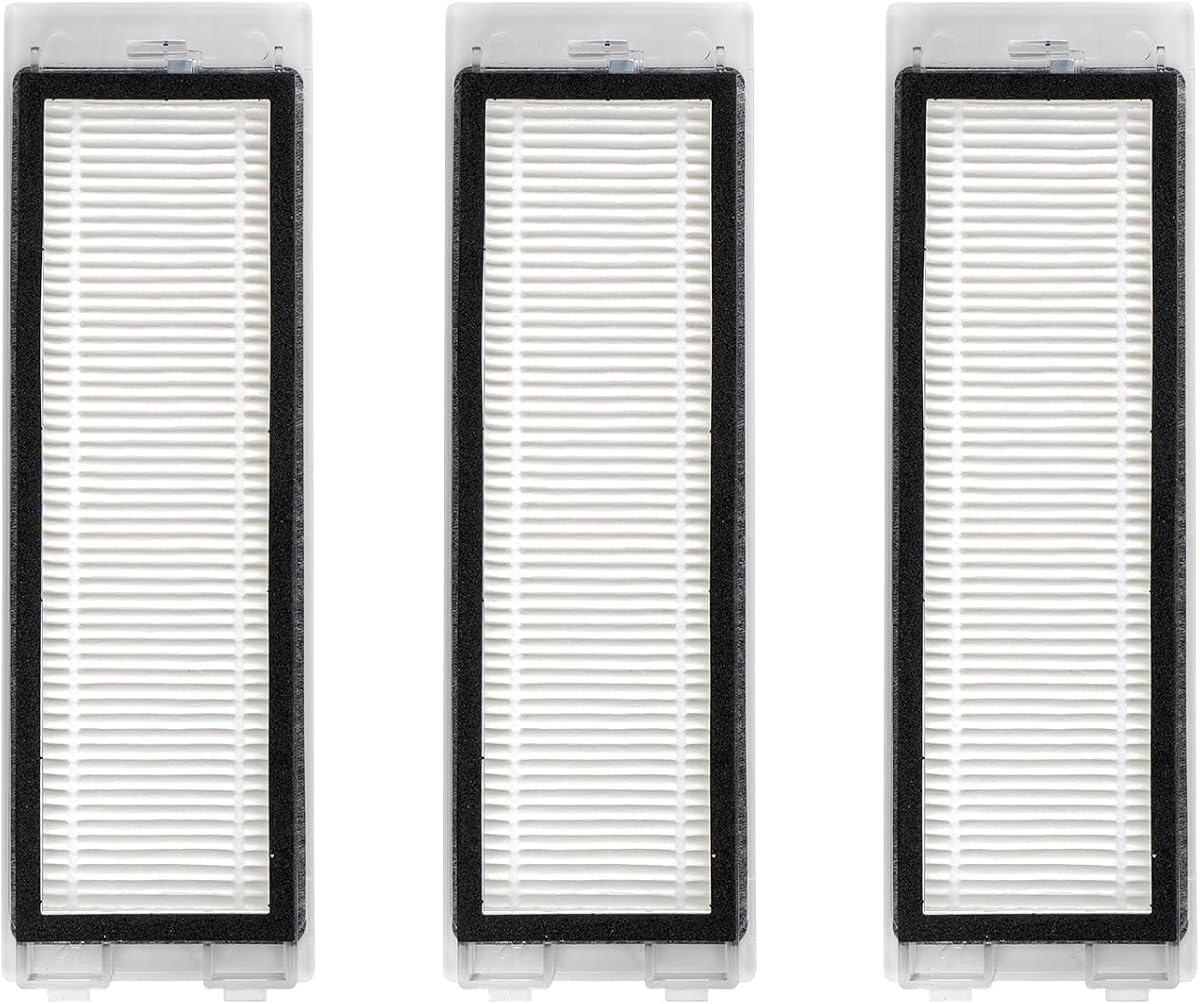 (3 Pack) Q Revo Replacement HEPA Filters Compatible With Roborock Q Revo Robot Vacuum, Filter Kit, Replacement Parts, Filters Accessories Kit 3 Pieces