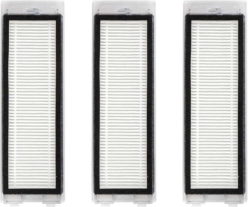 (3 Pack) Q Revo Replacement HEPA Filters Compatible With Roborock Q Revo Robot Vacuum, Filter Kit, Replacement Parts, Filters Accessories Kit 3 Pieces