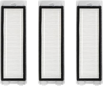 3 Pack Q Revo Replacement HEPA Filters Compatible With Roborock Q Revo Robot Vacuum, Filter Kit, Replacement Parts, Filters Accessories Kit 3 Pieces