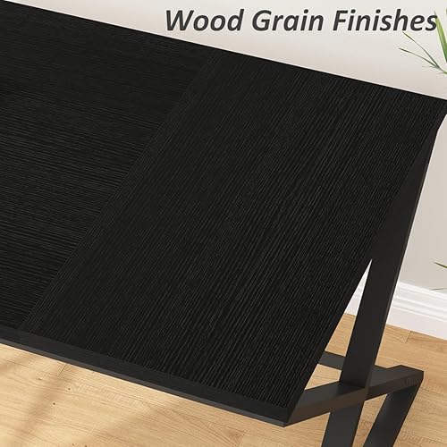 Miniatura 5 de IBF Escritorio largo para computadora, escritorio grande de oficina en casa de 70 pulgadas para escribir y estudiar, escritorio de trabajo ejecutivo