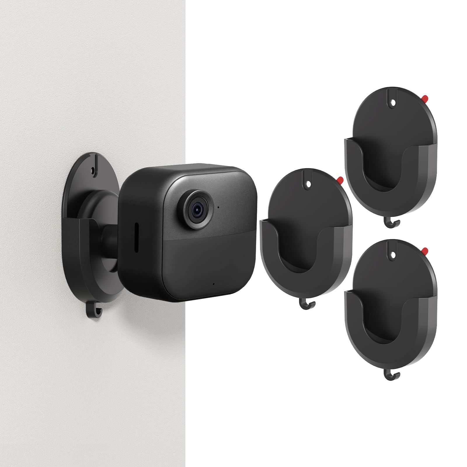 No-Drill Adhesive Mount for Blink Outdoor 4 (4th Gen), Outdoor 2K +, Outdoors 3 (3rd Gen) & Mini 2, Mini 2K + – Weatherproof VHB Tape,Damage-Free Removal Wall Bracket,Easy Install for Smooth Surfaces