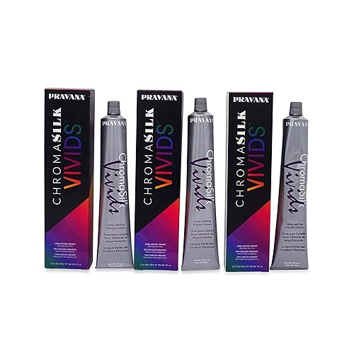 PRAVANA ChromaSilk Vivids Red 3 oz Paquete de 3