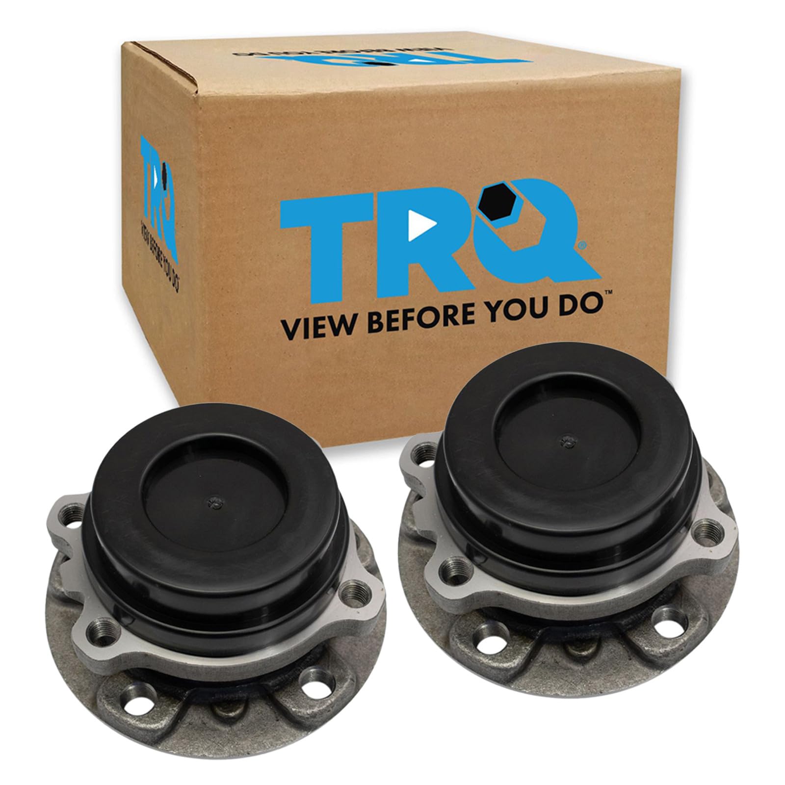 TRQ Front Left and Right Wheel Bearing and Hub Assembly Set 2 Piece