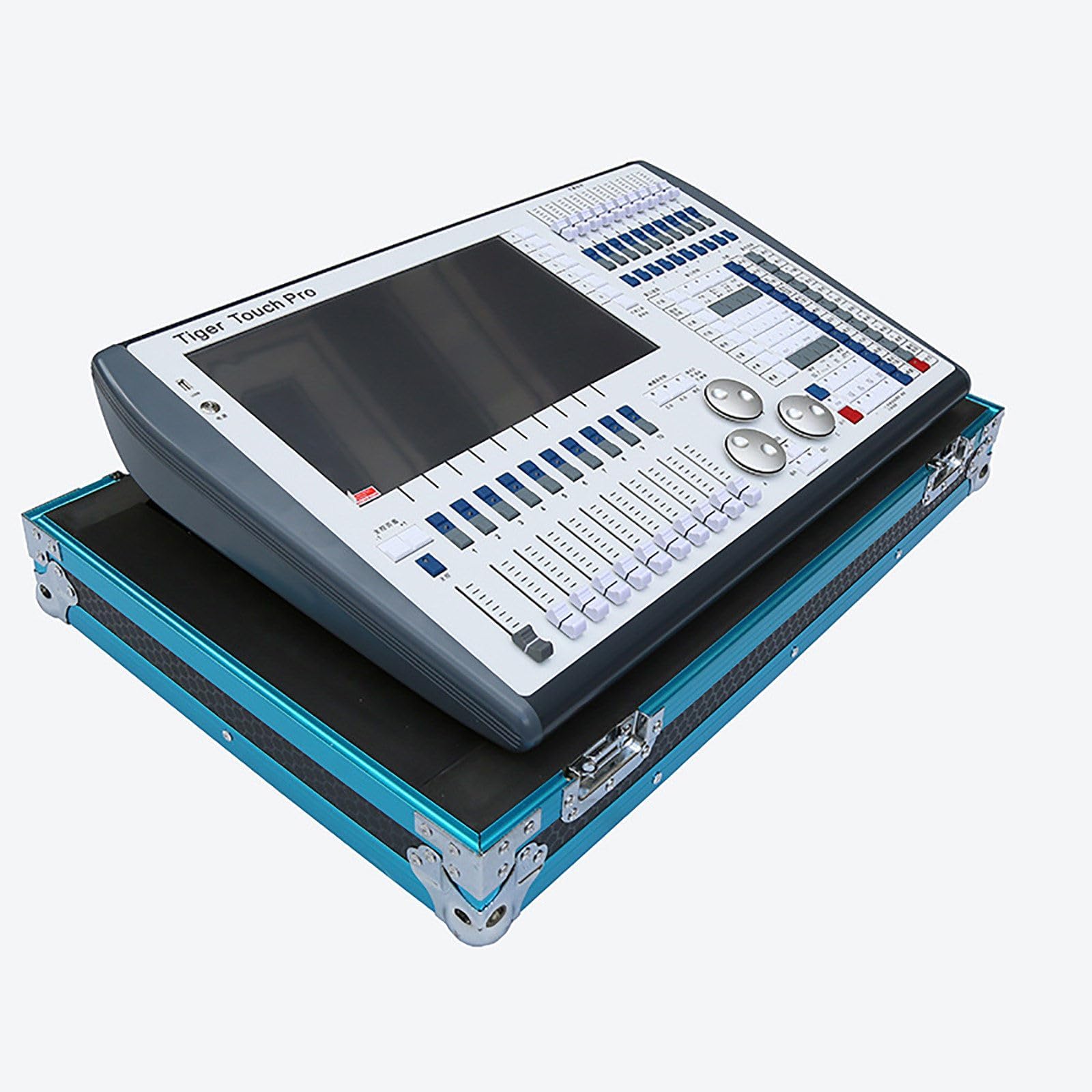 COYEUX Controller DMX Professionale, Controller Luci per DJ da palco, Controller Touch Screen CPU da 120 GB I5, con 12 Porte di Uscita DMX 6144 Canali, Multilingue Integrato