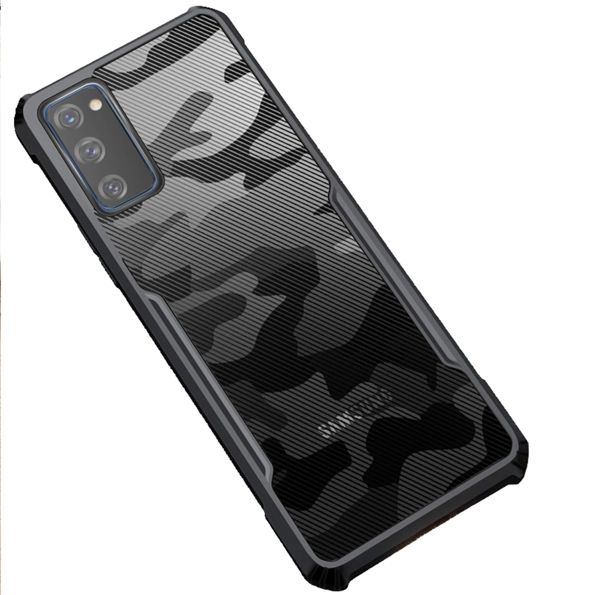 Kapa Beetle Camouflage for Samsung Galaxy S20 FE Back Case | [Military Grade Protection] Shock Proof Slim Hybrid Bumper Cover (Black), TPU+Plastic (B08R7DYM91) Amazon Price History, Amazon Price Tracker