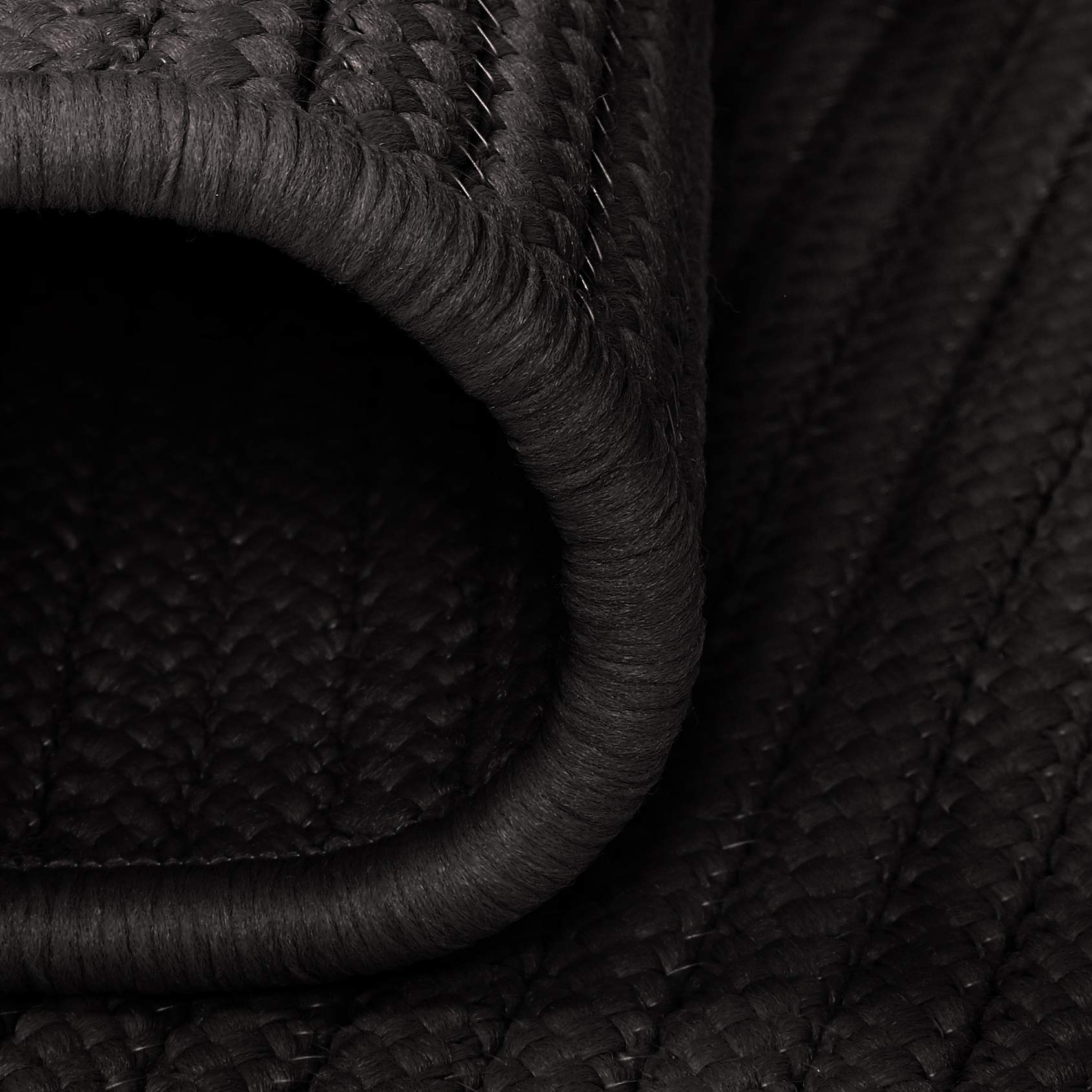 Simplement Home Tapis Solide, 2 par Parties, Noir