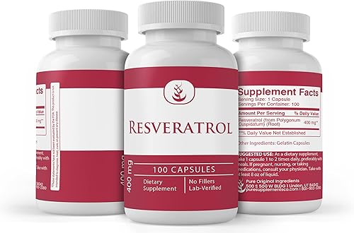 Miniatura 4 de PURE ORIGINAL INGREDIENTS Resveratrol, (100 cápsulas) siempre puro, sin aditivos ni rellenos, verificado por laboratorio