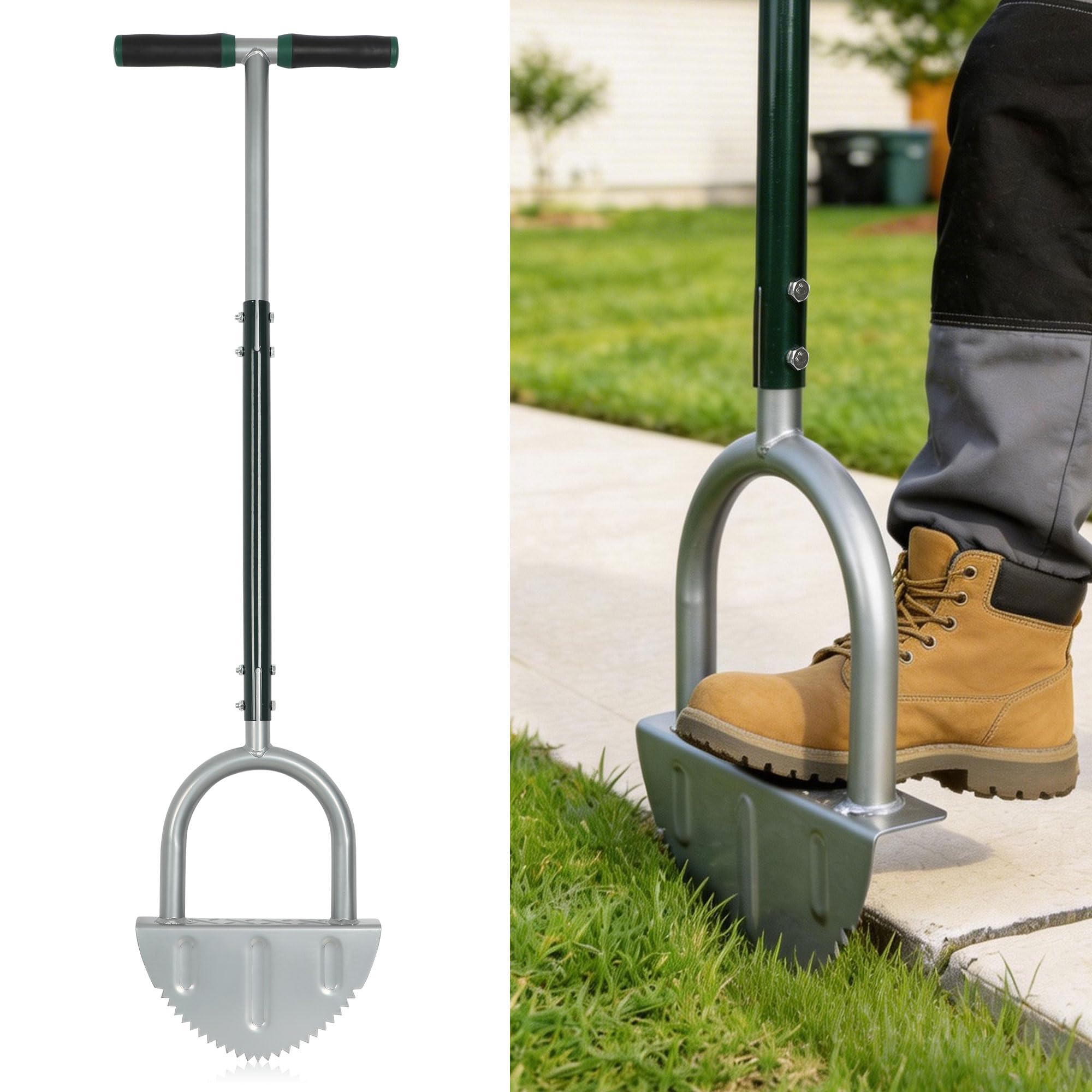 ORIENTOOLS Strumento per rifilare il giardino, manuale, struttura in acciaio, verde, 120 cm di altezza x 44 cm di larghezza, 2,2 kg