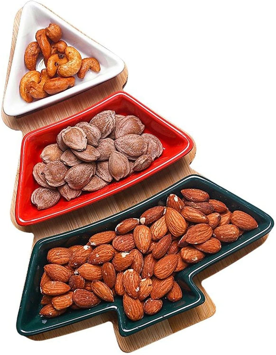 ramen bowl set,fruit bowl,ramen bowl,large serving bowls,Farmhouse Christmas Kitchen Decor,Christmas Large Serving Set,Christmas Snack Chocolate Trays Chip and Dip Bowl for Entertaining-B-12inch ( Col