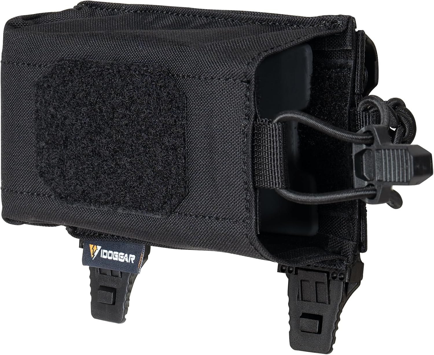 IDOGEAR Single Mag Pouch Horizontal Rifle Magazine Pouch Molle 5.56/7.62mm Magazines Holder Belt with Mag Insert