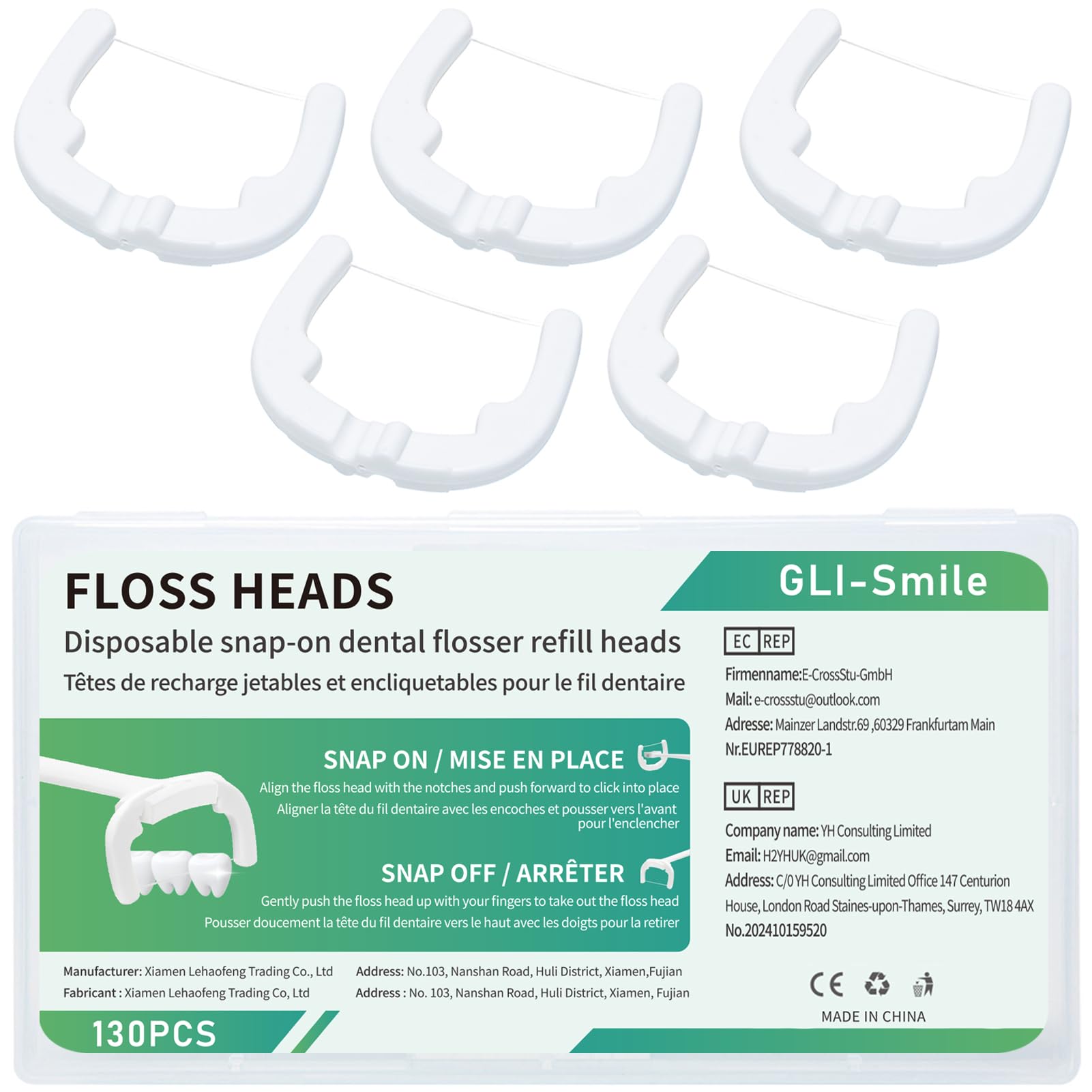 Ultraclean Access Flosser Refill Heads Effective Plaque Removal for Proper Oral Care Hygiene Durable Flosser Refill Heads PFAS