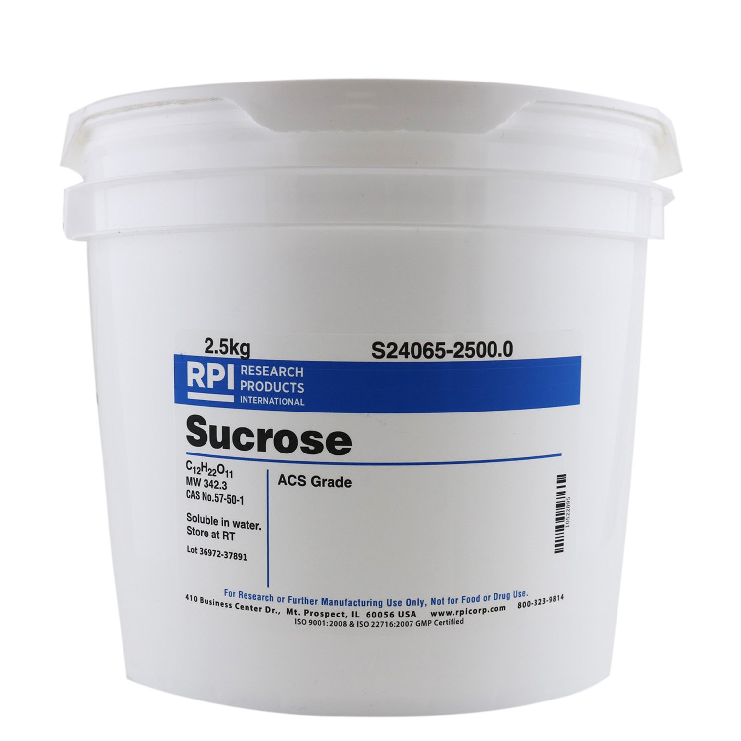 RPI S24065-2500.0 Sucrose, ACS Grade, 2.5kg