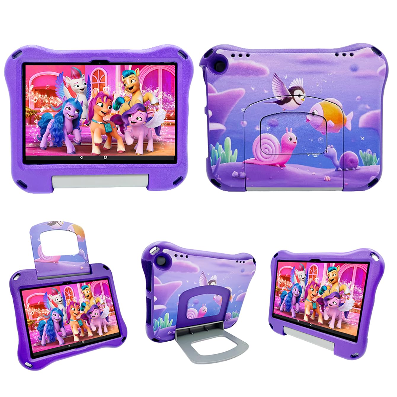 Photo 1 of Riaour Case for 10" Tablet, Kids Friendly Handle Stand Case - Purple