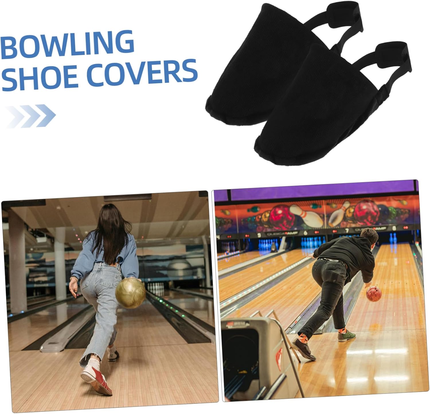 POPETPOP Bowling Shoes Sliders Bowling Accessory Covers Non-Slip Slide for Men Women Shoes Covers Boys and Girls Gear
