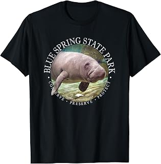 Blue Spring State Park Orange City Florida Manatee Sea Cow T-Shirt
