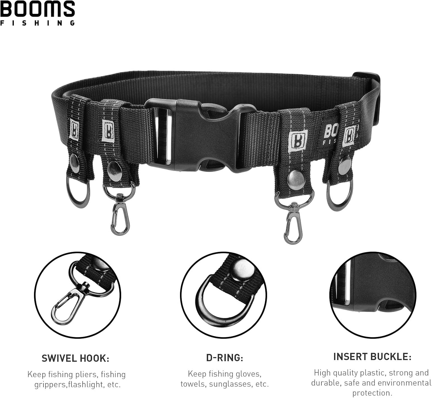 Booms Fishing FB2 Basic Fishing Belt Lightweight Fishing Equipment : Sports & Outdoors
