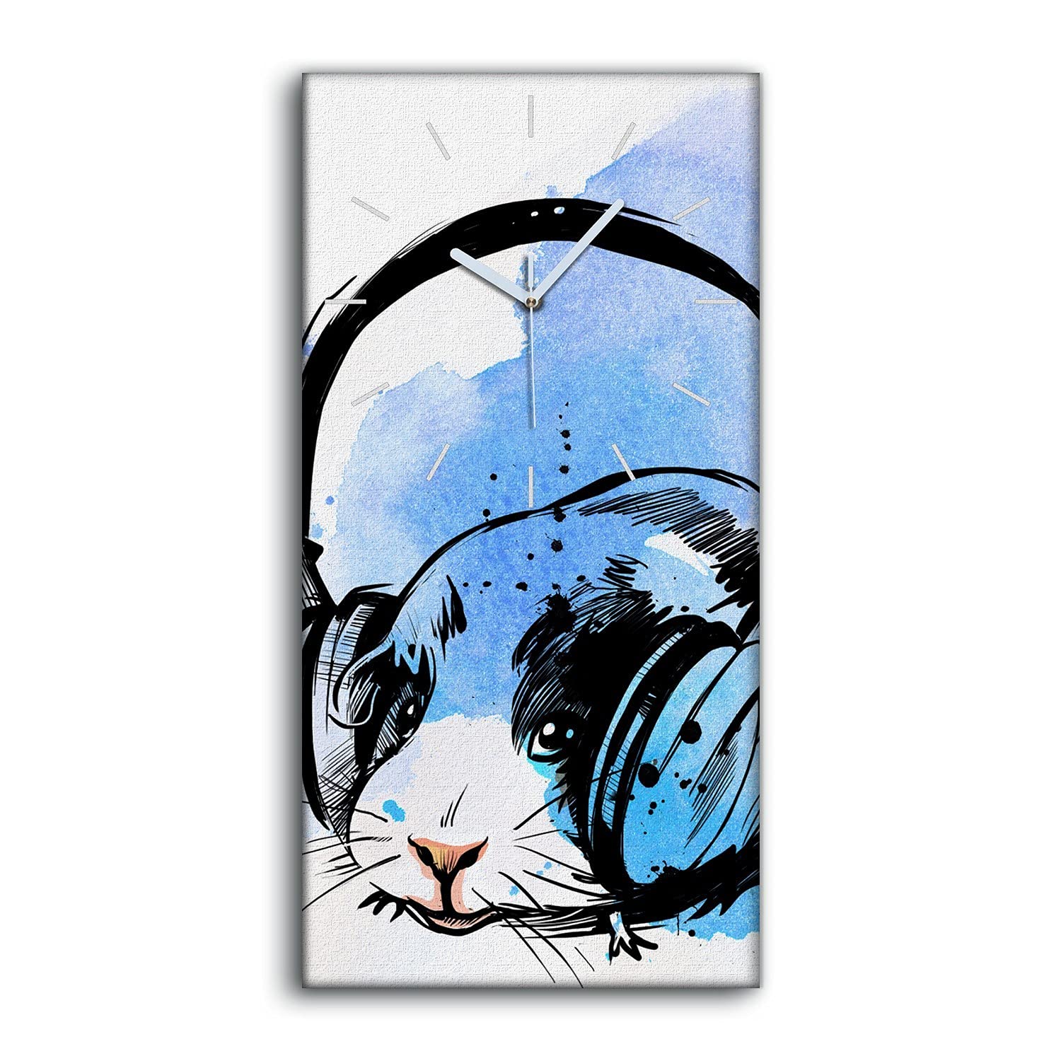 Art Mural Horloge sur Toile Art Moderne Impression Haute Définition Aquarelle