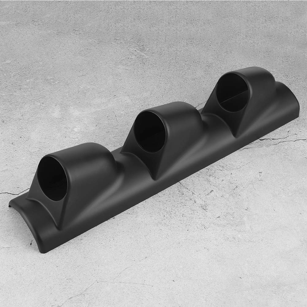 Cubierta de instrumentos modificada para automóvil, soporte de montaje de calibre triple de 3 orificios de 52 mm/2 pulgadas Pod medidor de tablero de automóvil para conducción a la izquierda