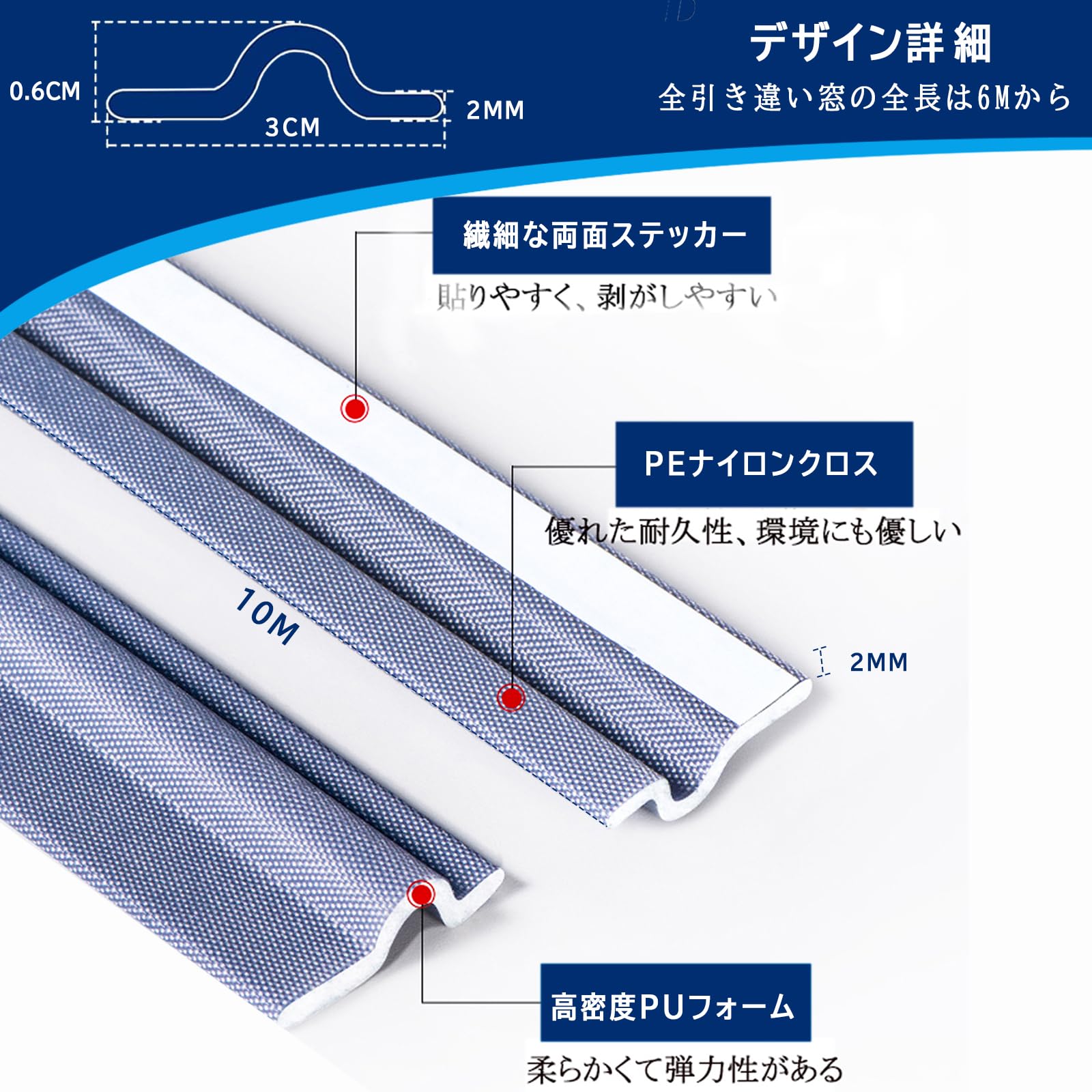 ◎ 隙間テープ 10M すき間風防止 すきまテープ 窓 ドア 玄関 防音 611w2G1s6kL._AC_UF350,