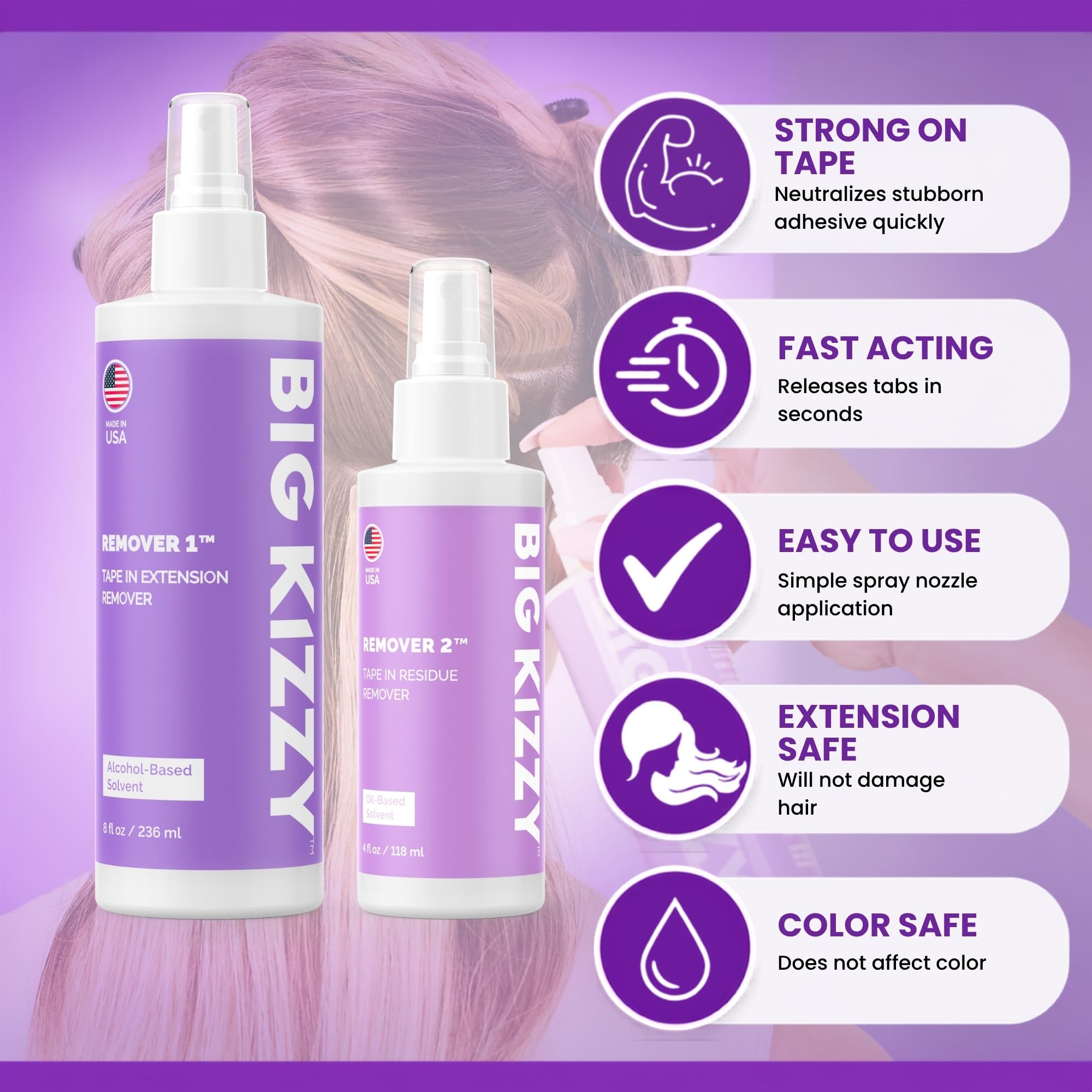 Big Kizzy Tape-In Extension Remover 2-Step Bundle