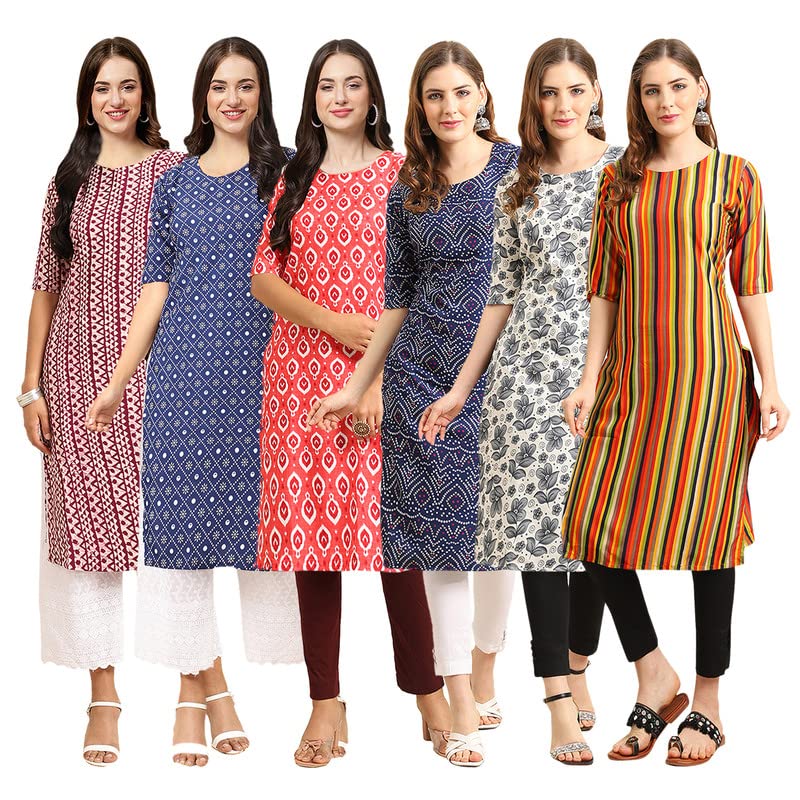 Image of Pinkmint Women's Crepe Regular Kurta