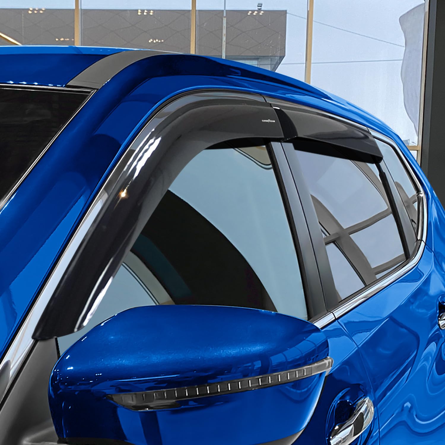 Goodyear Windabweiser für/kompatible mit Nissan X-Trail 14-22 - Klebe 4 St.