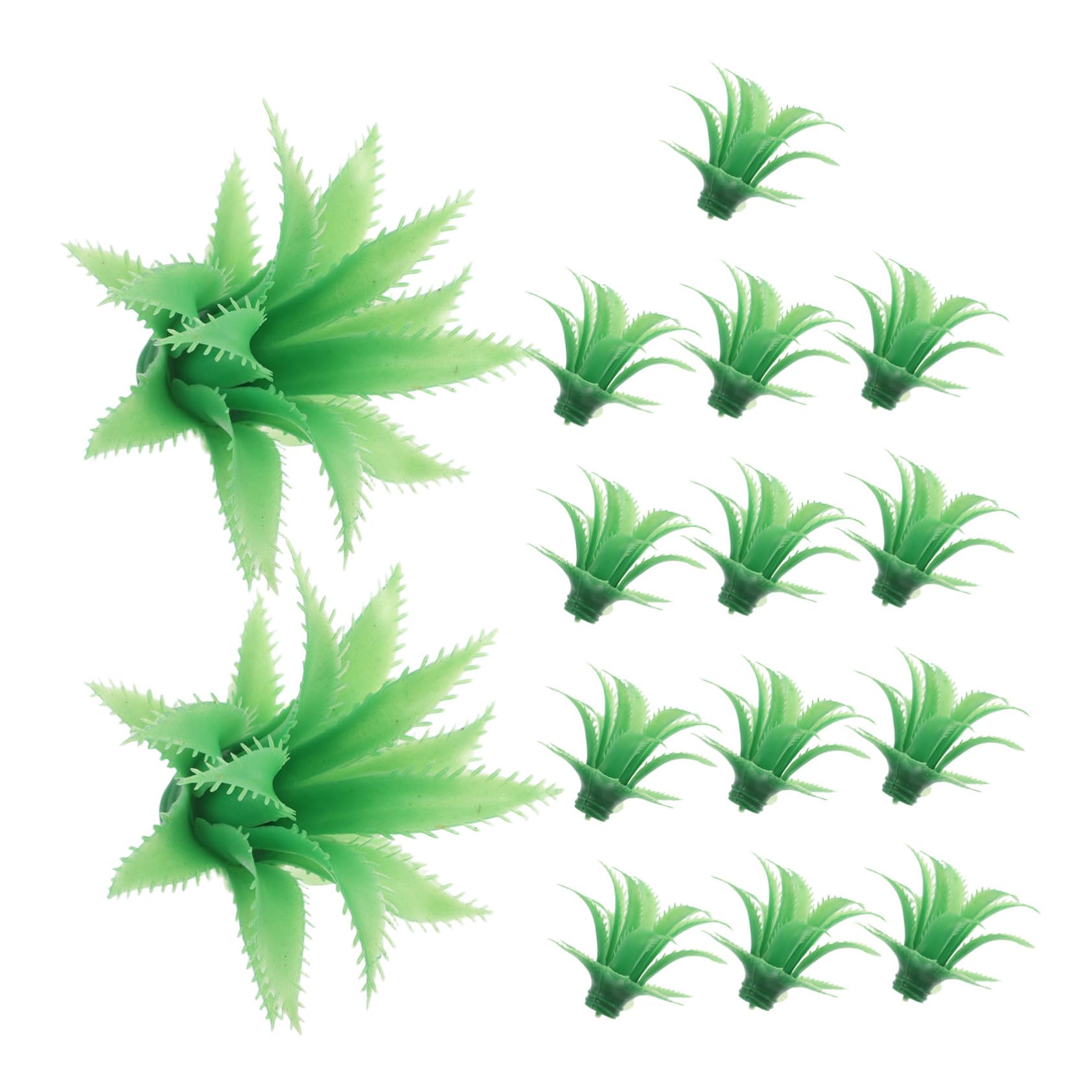 ABOOFAN 60 Piezas Hojas de piña simuladas Hojas de Flores Artificiales simulación Artificial el plastico
