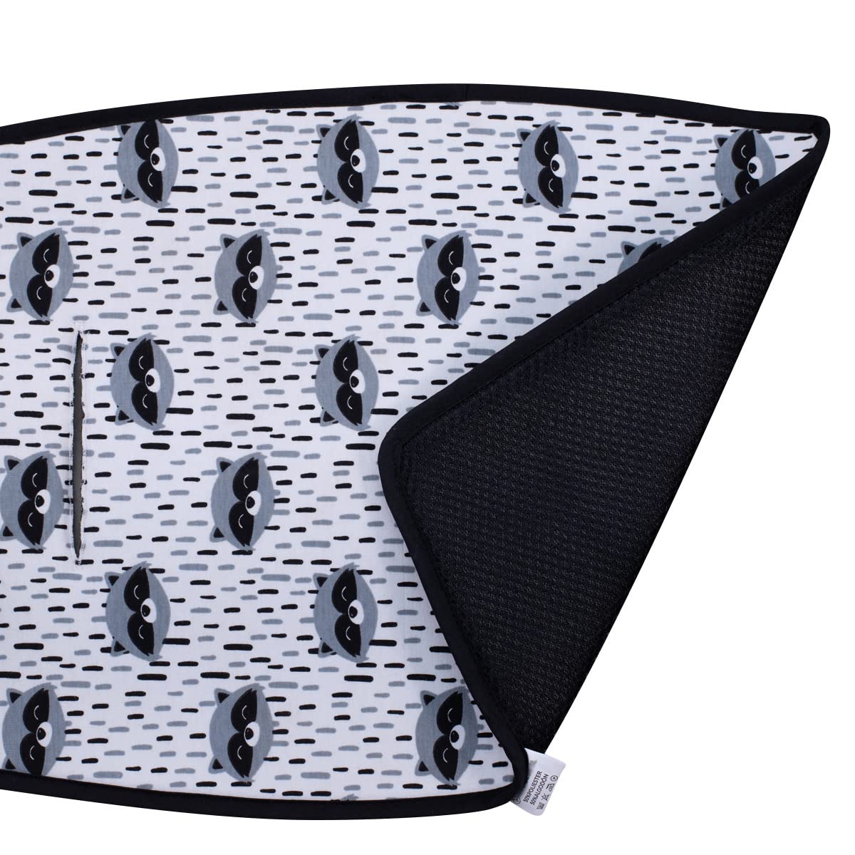 JYOKO KIDS Materassino per passeggino compatibile con Joolz y Baby Jogger City Mini, City mini GT2, City Mini Zip, City Mini Tour Y Joolz. Realizzato al 100% in cotone (Raccoon)