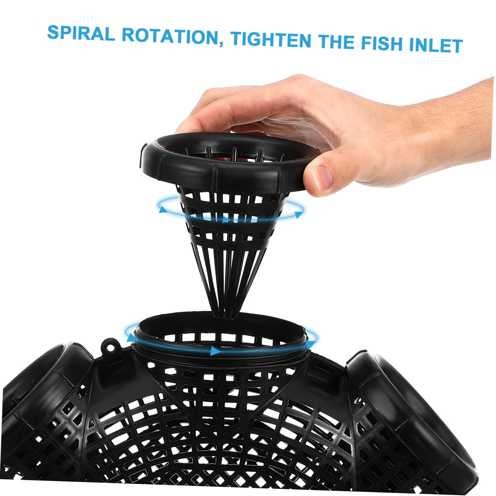 POPETPOP EEL Fishing Cage Bait Traps for Fishing Plastic EEL Catcher Lobster Easy to Use