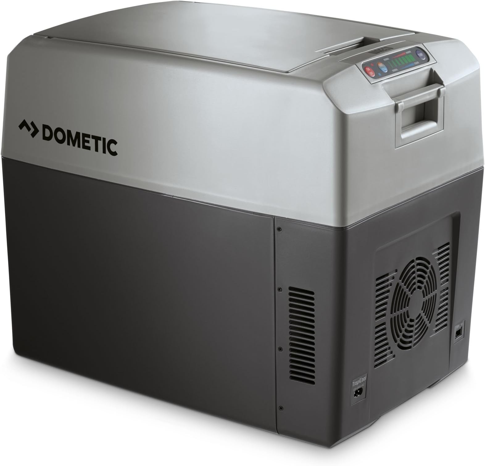 TropiCool TC 35FL Portable Electric Cool Box, 33 l, Cooler for 12/24 V DC, 100-240 V AC, Mini Fridge for Car, Truck, Boat, Motorhome and Power Socket