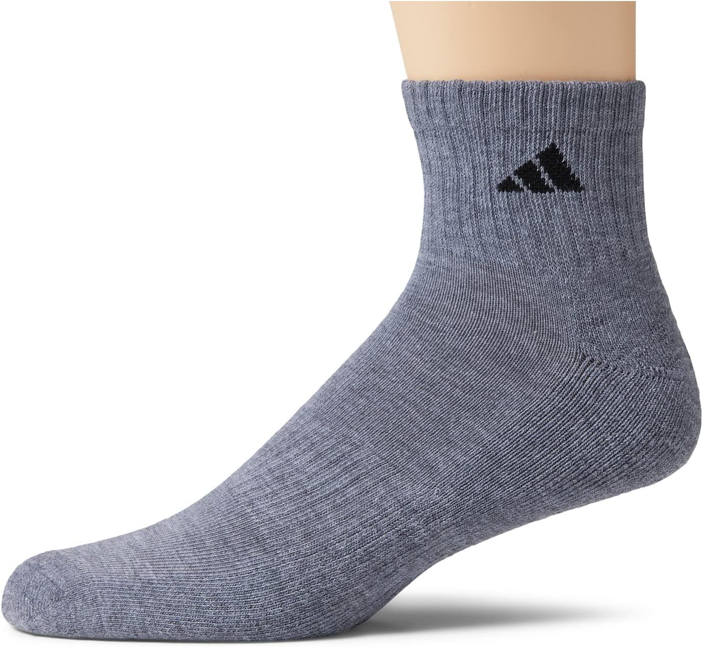 adidas メンズ アスレチック クォーターソックス (6枚パック)