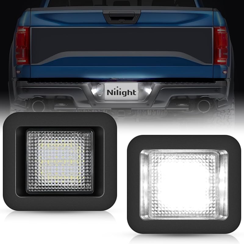 Luzes de placa LED Nilight para Ford F150 2015 a 2020 – Par