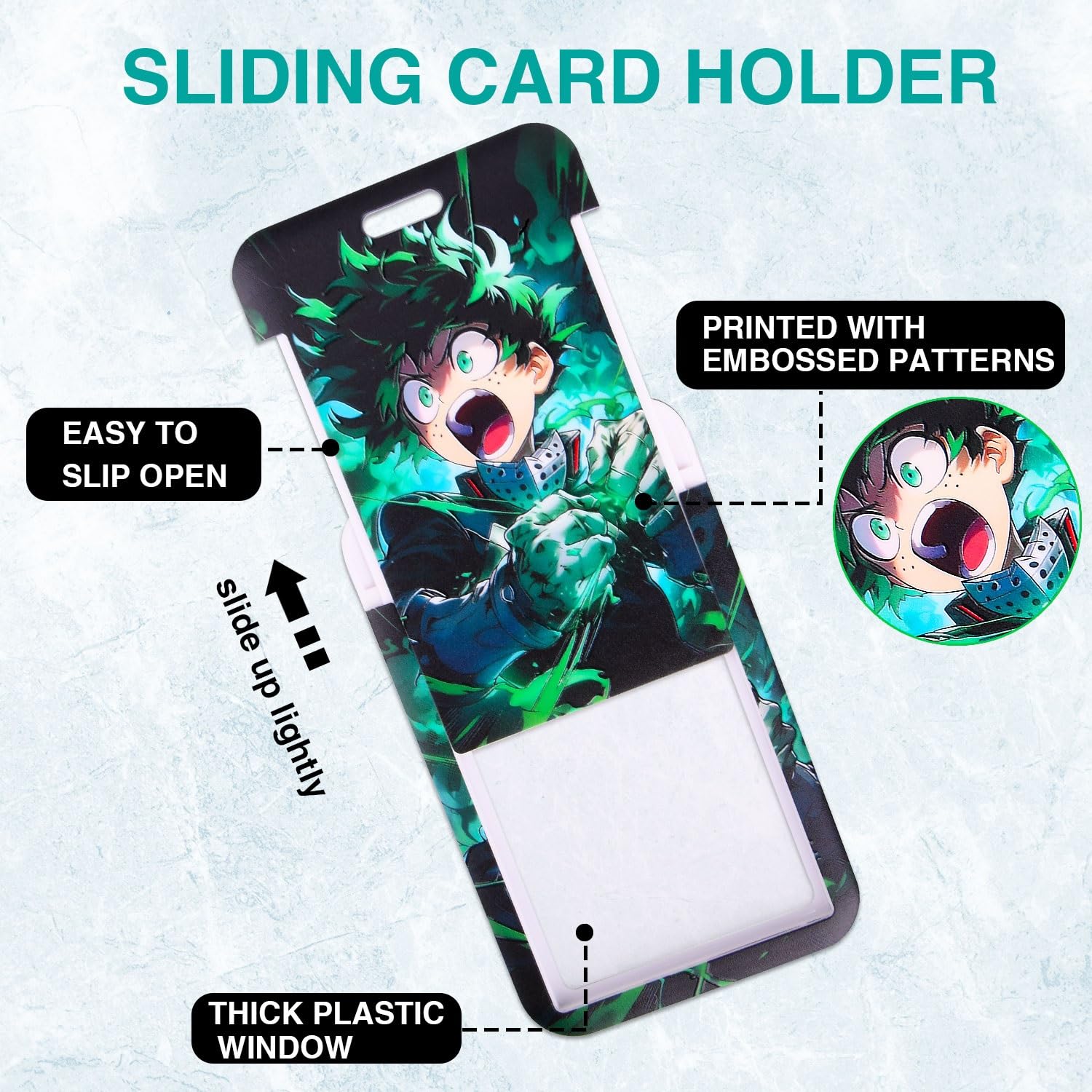 GTOTd Anime Lanyard (2 Pack) with ID Holder for Keys Wallet Merchandise Keychain Anime Decorations Party Supplies Gifts for Teens - Image 4