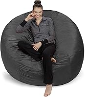 Vista 1 de Sofa Sack - Puff gigante de 6 pies, Tela, Carbón