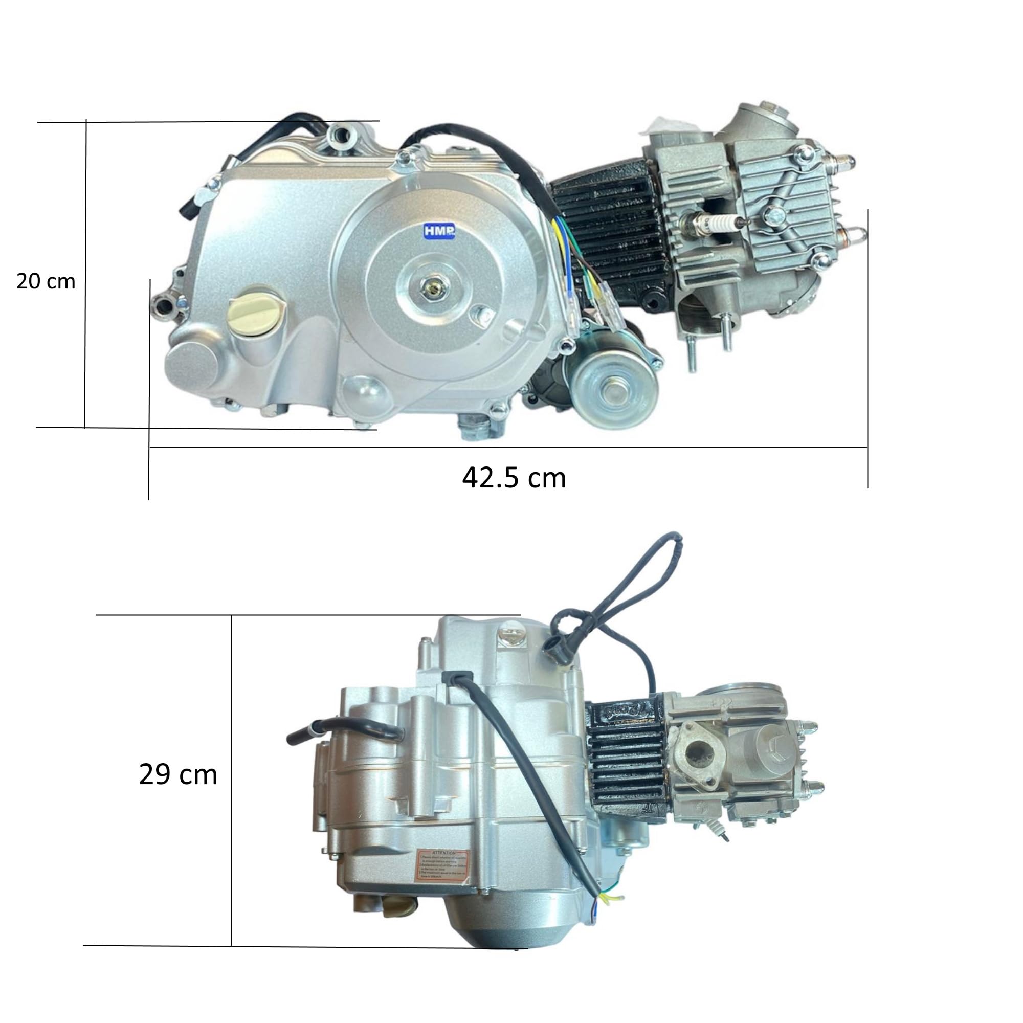 Zestaw 4-suwowy silnik 70 cm³, w pełni automatyczny rozrusznik elektryczny, odpowiedni do motocykli ATV, quadów dziecięcych