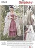 Simplicity 8578 Womens 18th Century Gown Historical Costume Sewing Pattern, Sizes 14-22