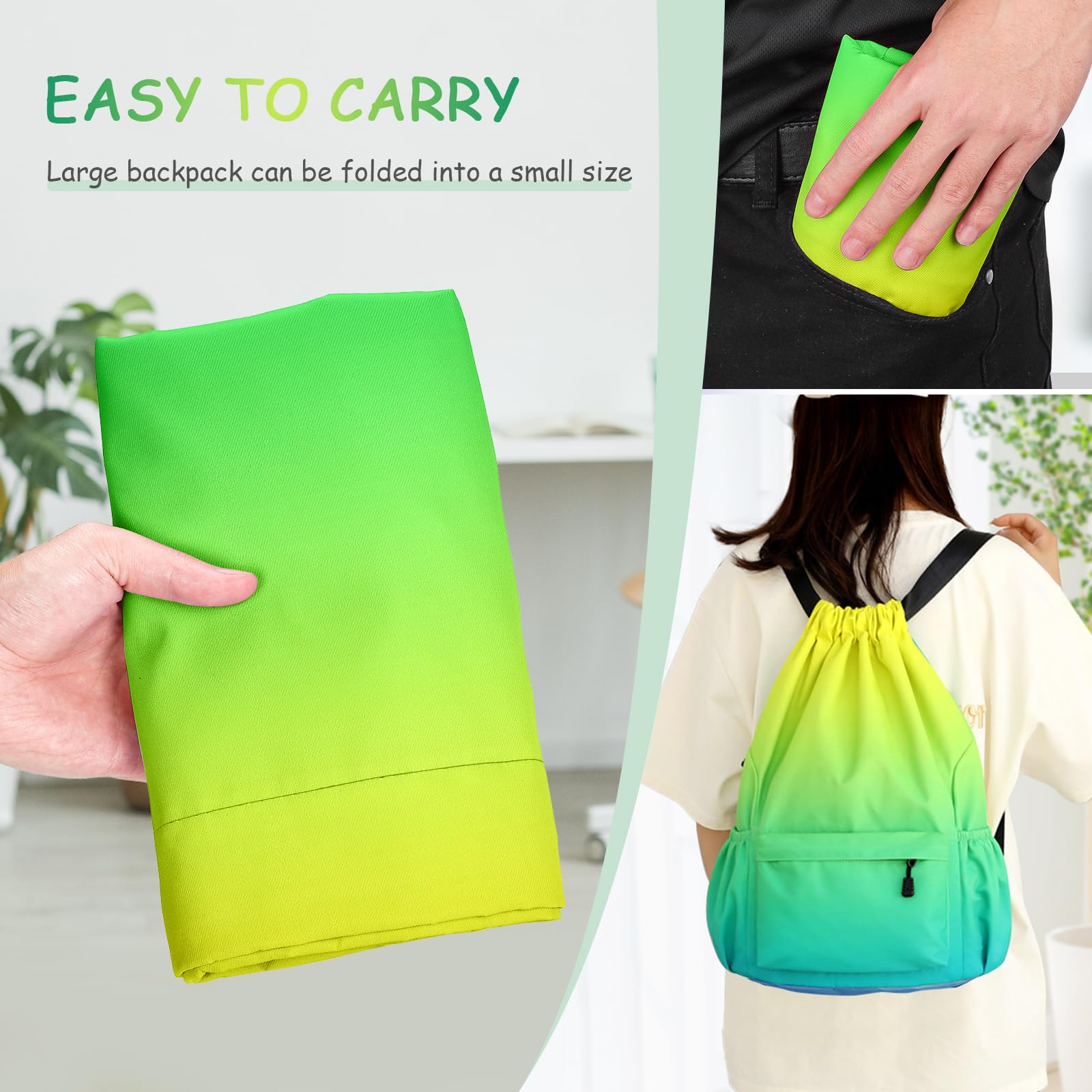 Fadeeg Sacca Sportiva,Unisex Sacchetto Sportivo Borsa Con Coulisse Sacca Palestra Sacchetta Sportiva Per Bambini E Adulti