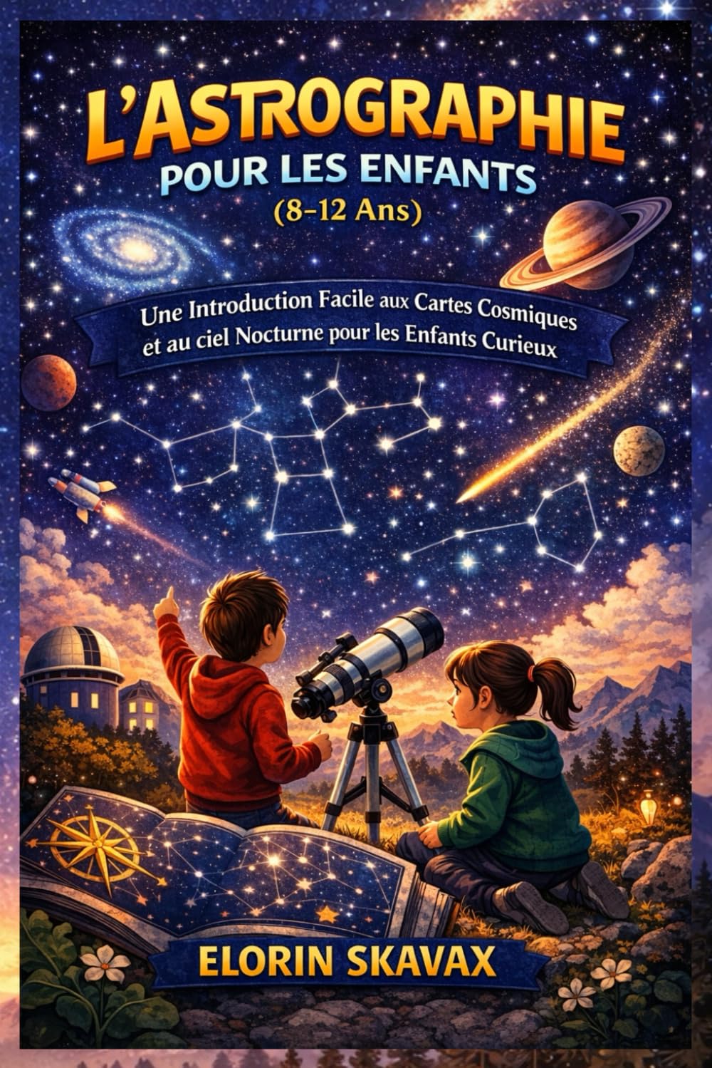 L'ASTROGRAPHIE POUR LES ENFANTS (8-12 Ans): Une Introduction Facile aux Cartes Cosmiques et au ciel Nocturne pour les Enfants Curieux