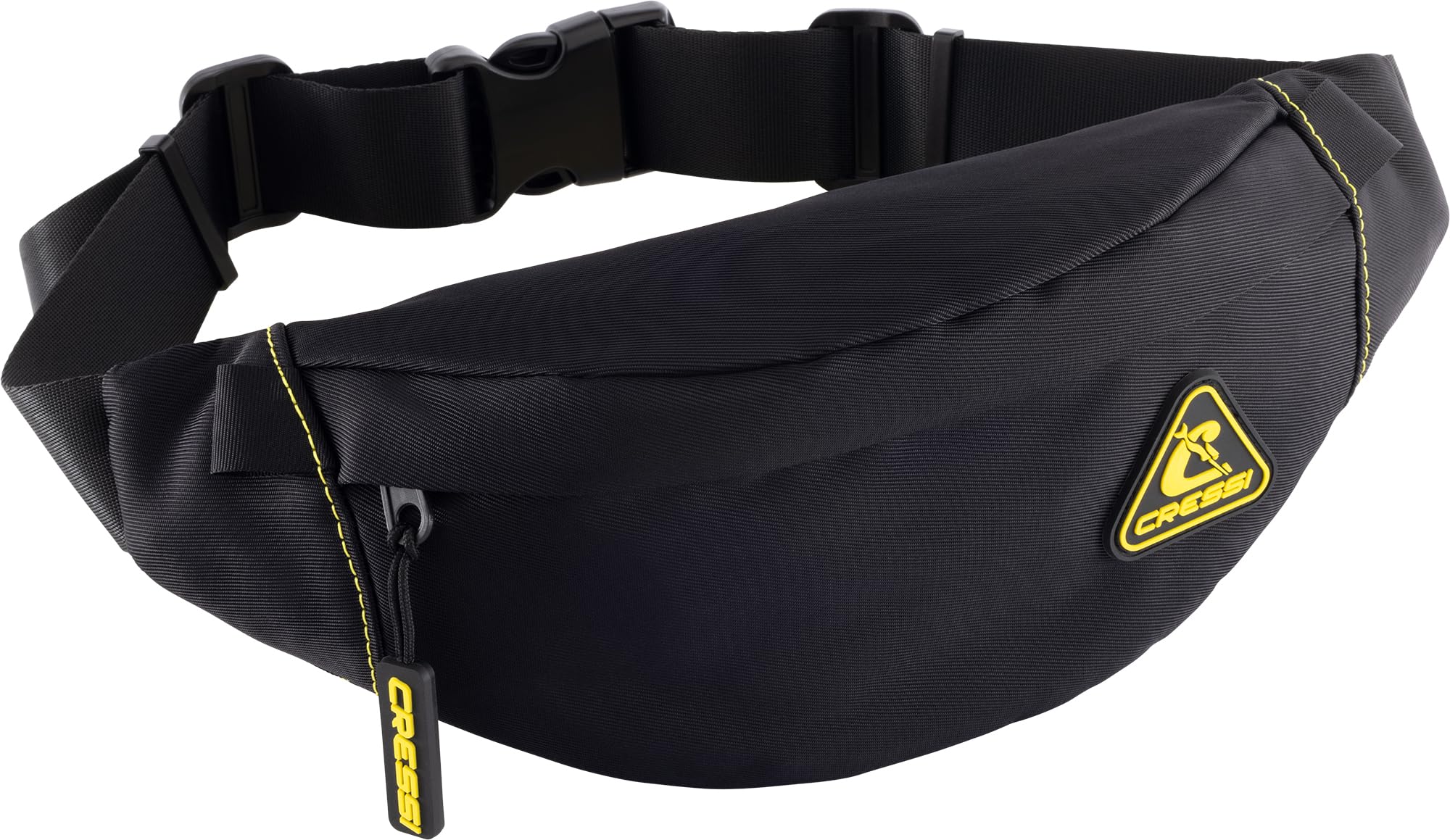 CRESSI Koala Sport Pouch Black - Unisex Water Repellent Waist Bag for Sports and Water Activities, Black, One Size
