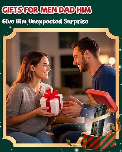 Vista 20 de Coquimbo Herramientas de regalo para hombres, papá, marido, luz LED recargable, accesorios para parrilla, linterna magnética con gancho para colgar