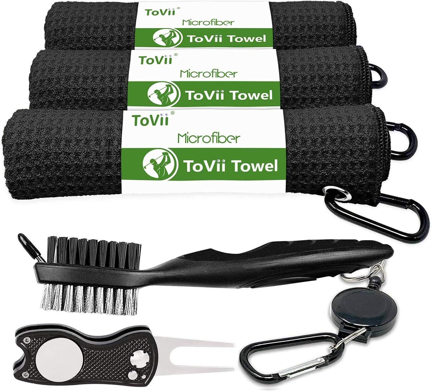 ToVii Golf Putting Mat Indoor Putting Green with Ball Return