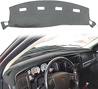Vista 15 de Yiz Funda para salpicadero, tapete de tablero, ajuste personalizado para Dodge Ram 1500 2002-2005, 2500/3500 2003-2005 (02-05 Negro) Y22