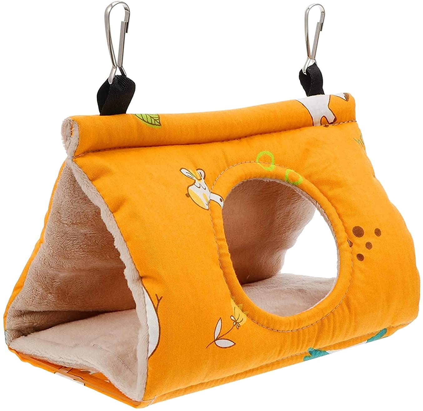 Nido de Loro Nidos de Pájaros Hamaca de Aves Nido de Loro Hamaca Jaula Colgante Moda Triángulo Algodón Pájaro Colgante Cueva Jaula Invierno Cálido Nido de algodón 914