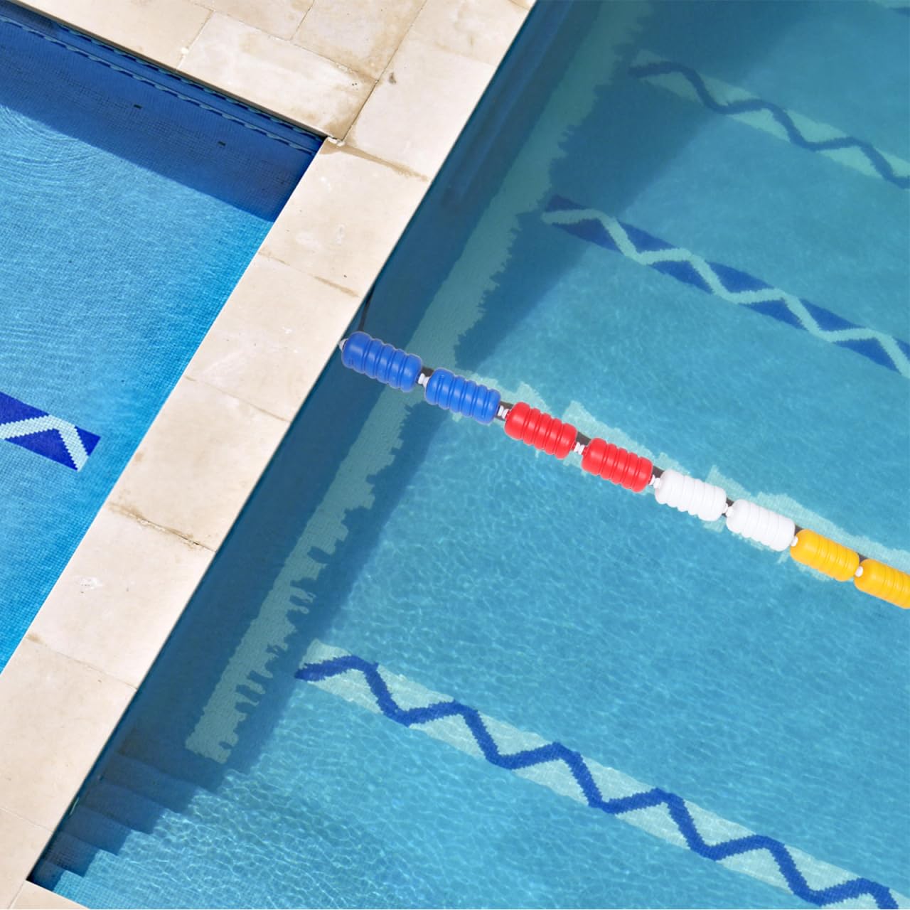 Bouée Piscine pour Séparation de Zones et Flottabilité en Plastique Spirale Accessoire pour Piscine et Ligne de Marquage