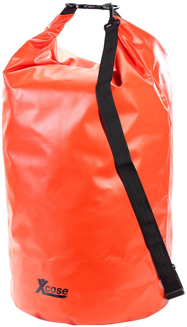 Xcase Outdoor Packsack: Urlauber-Set wasserdichte Packsäcke 16/25/70 Liter, rot (Rolltaschen, Drypacks, Angel)